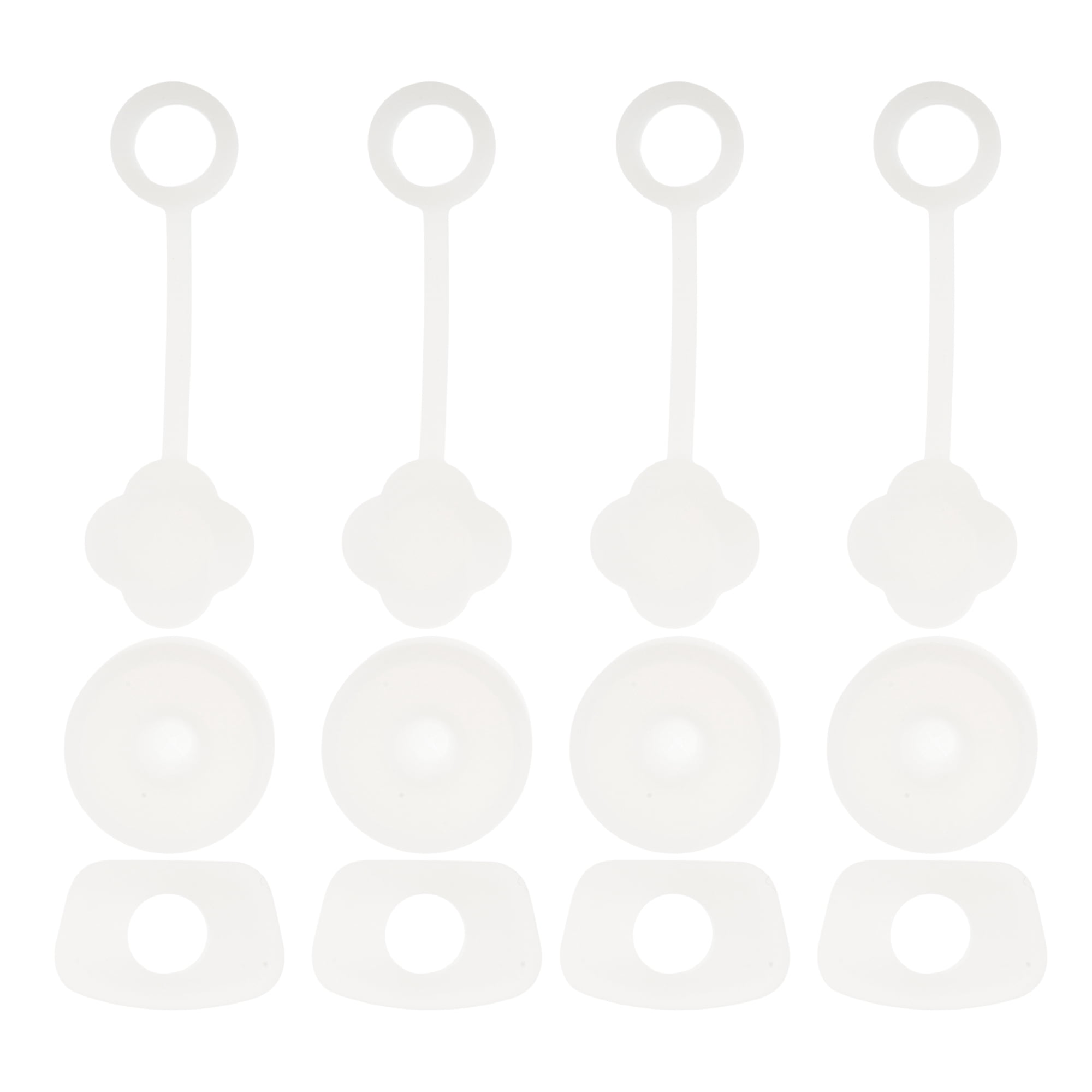 Unique Bargains Dust-Proof 30oz Straw Cover Set of 4 Clear