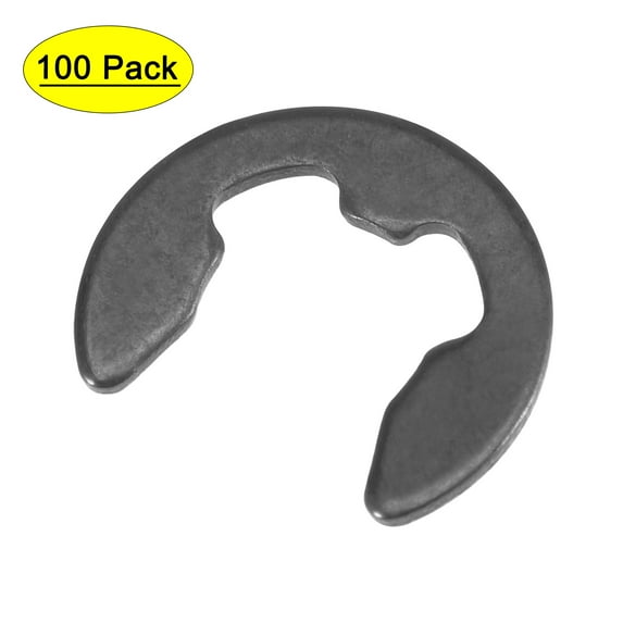 Unique Bargains E-Clip Circlip -10mm External Retaining Shaft Snap Ring Carbon Steel Black 100pcs