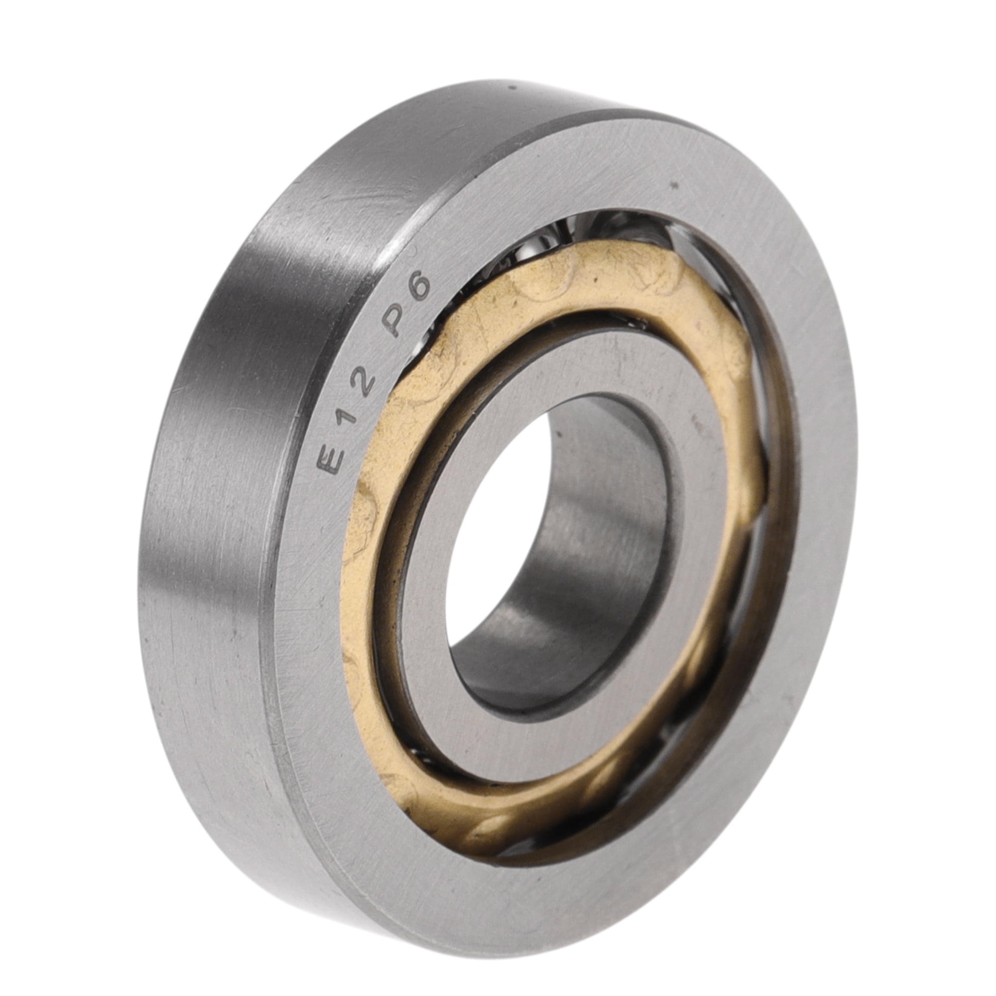Unique Bargains E12 Deep Groove Ball Bearings 12x32x7mm P6 Open Type Lubricated Bearings 1 Pc Car Scooter Skateboard Wheel Universal Silver Tone Gold Tone