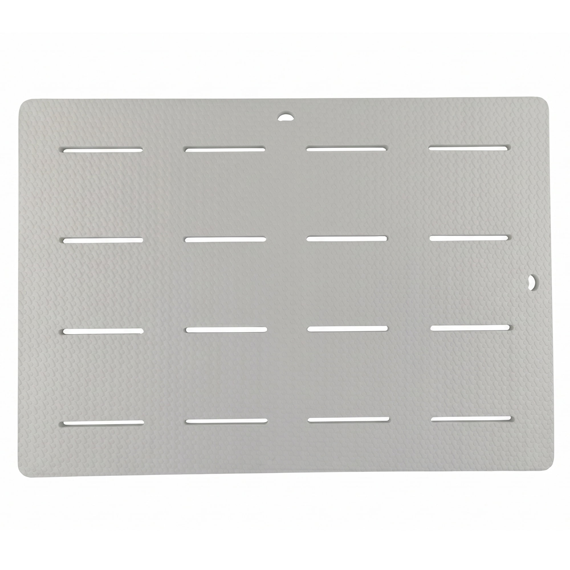 Unique Bargains EVA Foam Non Slip Quick Drying Bathtub Mat with Drain Hole White 34" x 24"