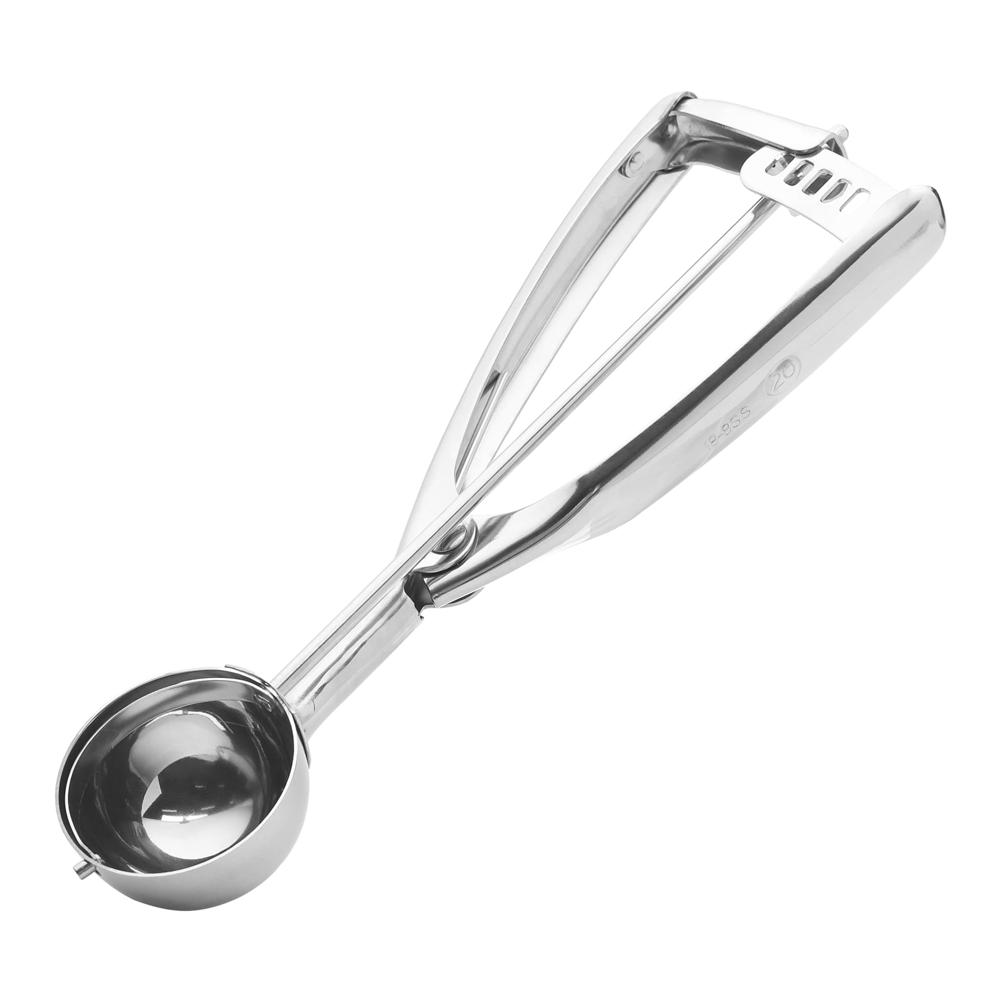 Unique Bargains Easy Clean Tool Stainless Steel Ice Cream Scoop Silver 8.3in