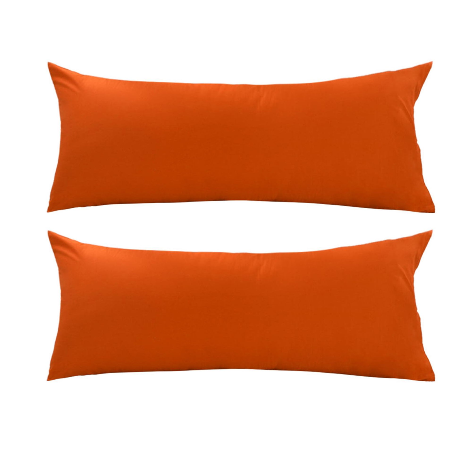 Unique Bargains Egyptian Cotton Body Pillow Case Cover Set of 2, 20" x