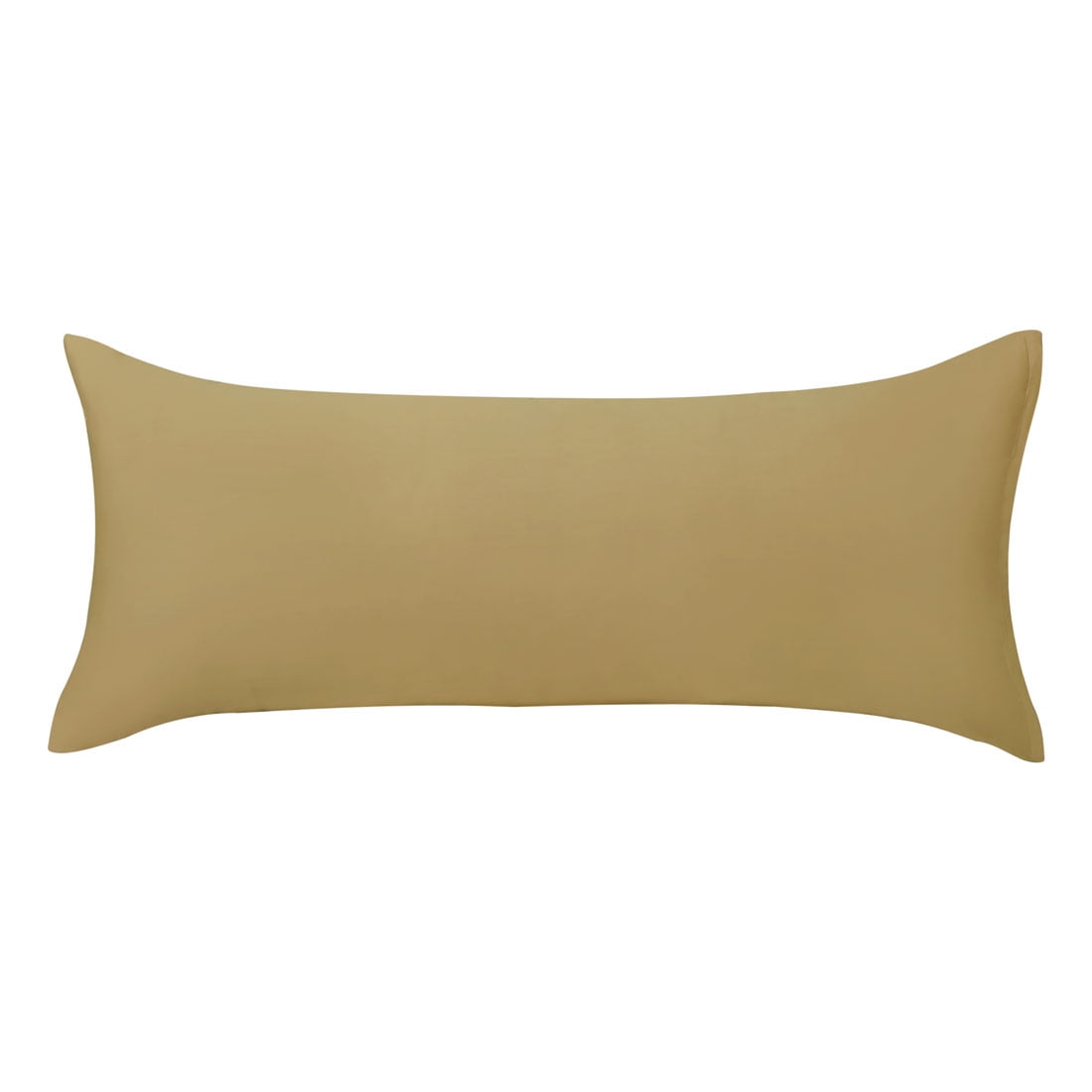 Unique Bargains Egyptian Cotton Zipper Long Body Pillow Cover Camel Color 20" x 72"