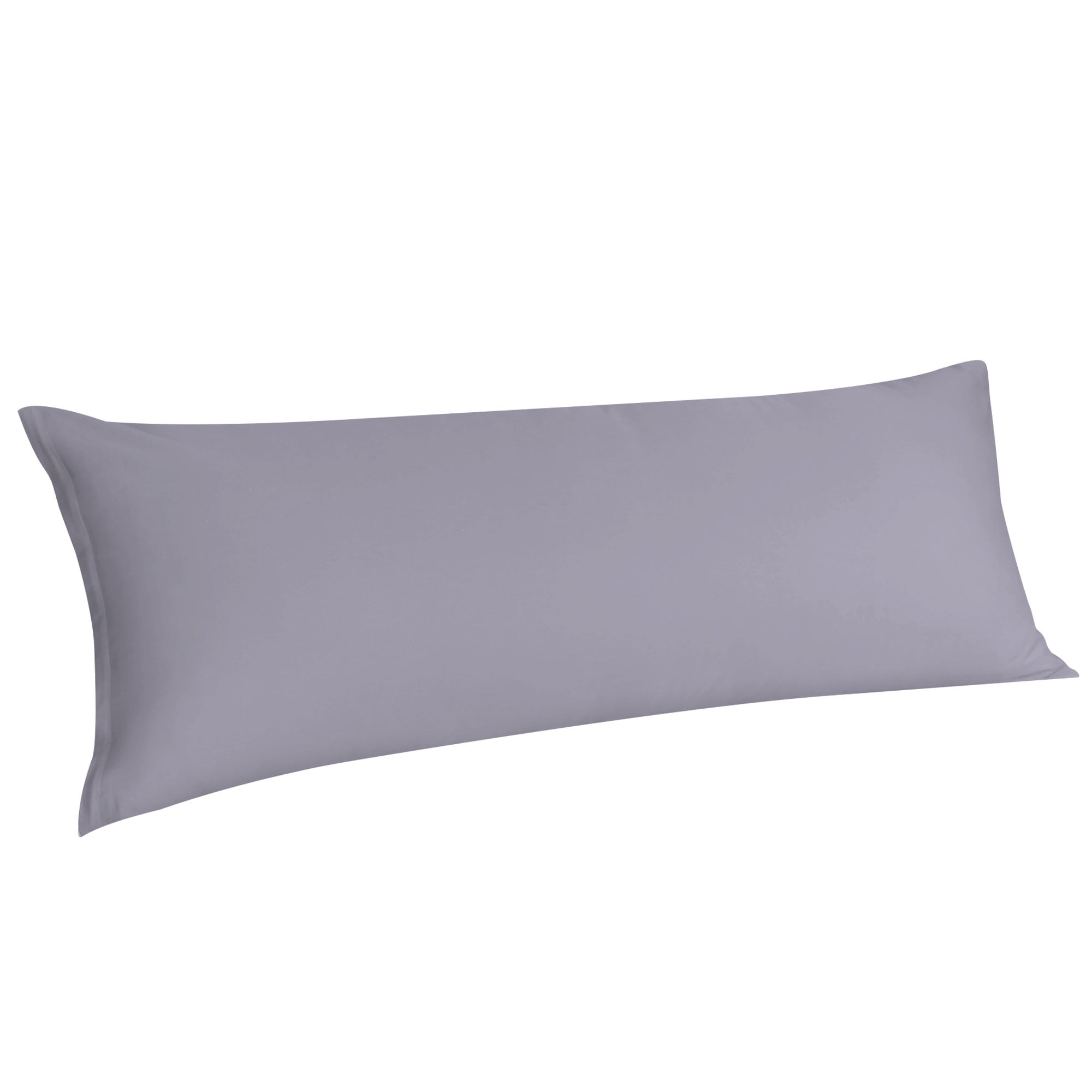 Unique Bargains Egyptian Cotton Zipper Long Body Pillow Cover Pale Purple 20" x 48"