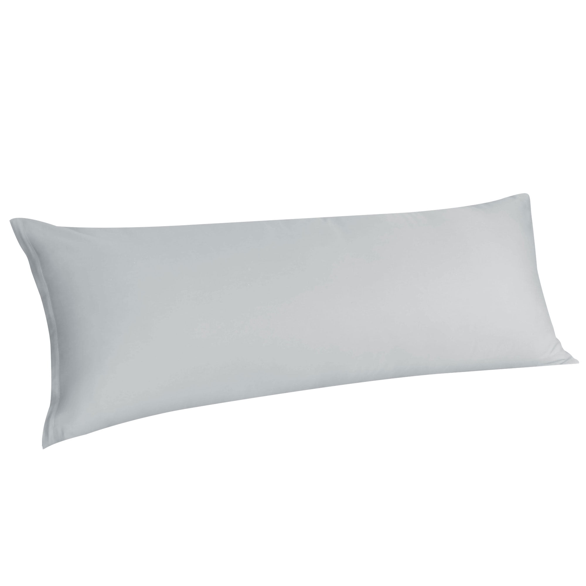 Unique Bargains Egyptian Cotton Zipper Long Body Pillow Cover Silver Gray 20" x 48"