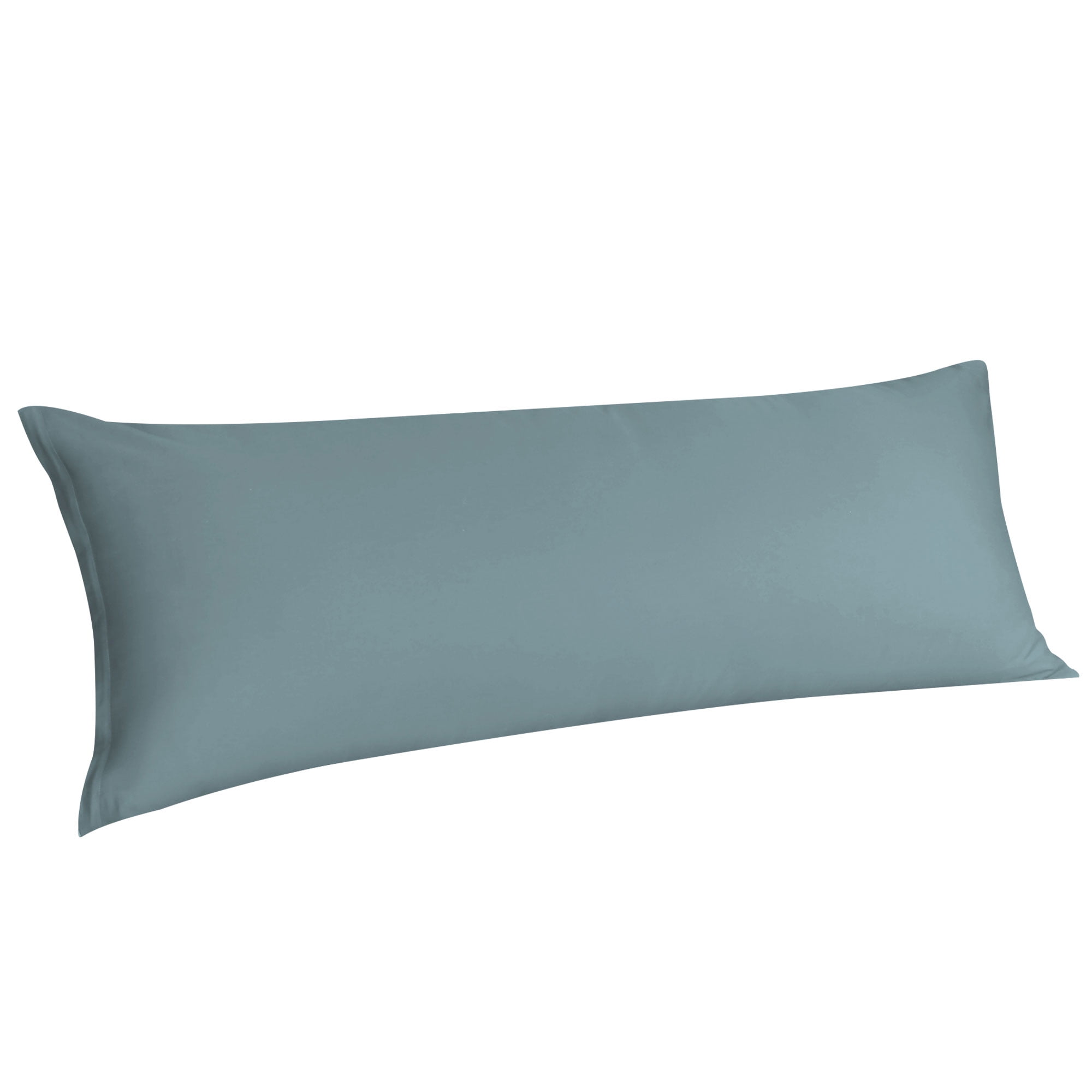 Unique Bargains Egyptian Cotton Zipper Long Body Pillow Cover Slate Blue 21" x 55"
