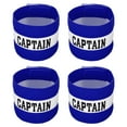 thumbnail image 1 of Unique Bargains Elastic Captain's Armband Soccer Training Arm Band 4 Pack Blue, 1 of 5