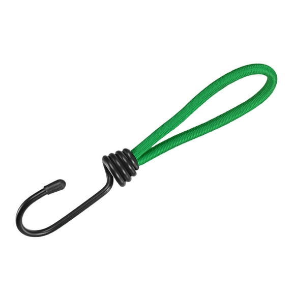 Unique Bargains Elastic Cord with Hook Fixed Strap for Camping Tent Canopy Green