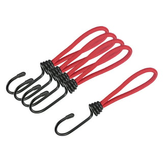 4Pcs Elastic Tent Rope Bungee Cord Elastic Stretch Rope Straps with Hook  for Camping Tent Canopy Tarp Tie Downs Tent Accessories