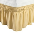 thumbnail image 1 of Unique Bargains Elastic Dust Ruffled Bed Skirt with 15" Drop Full Camel, 1 of 8