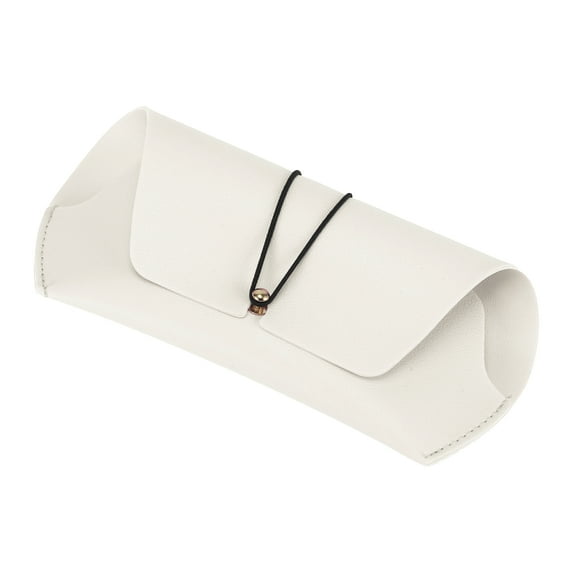 Unique Bargains Elastic Eyeglasses Case Portable Simple Sunglass Case 7.09"x3.35"x0.71" White