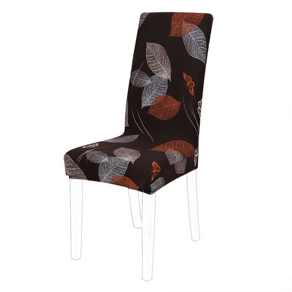 Unique Bargains Elastic Washable Dining Chair Cover Coffee