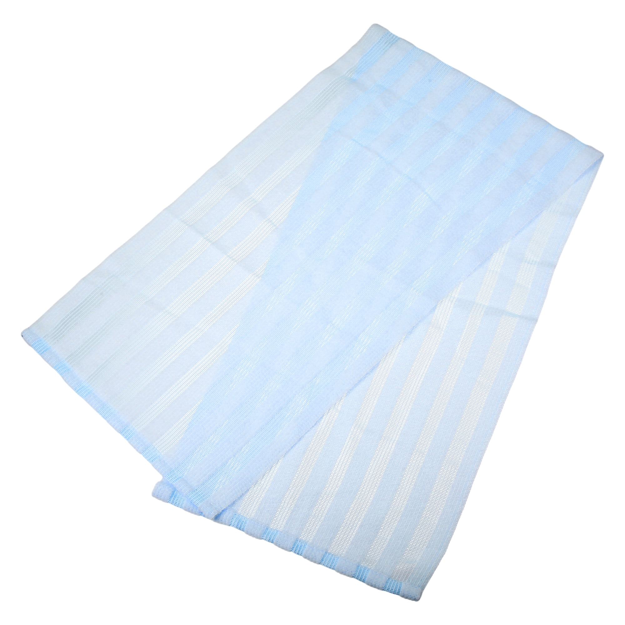 Unique Bargains Elasticity Body Scrub Exfoliating Shower Towel 39.37"x9.84" Blue