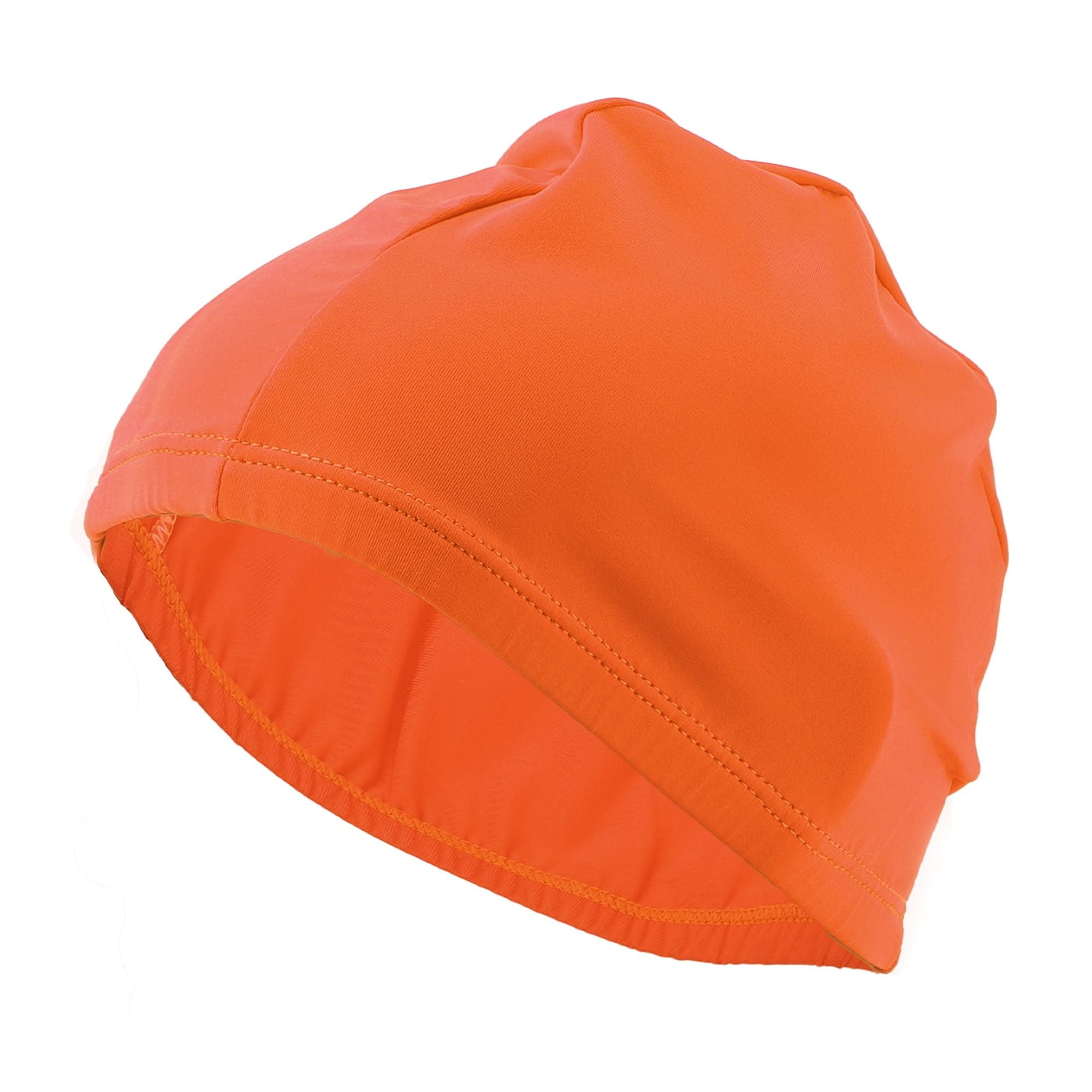 Unique Bargains Elasticity Swim Cap Measuring for Comfortable Fit Orange Red