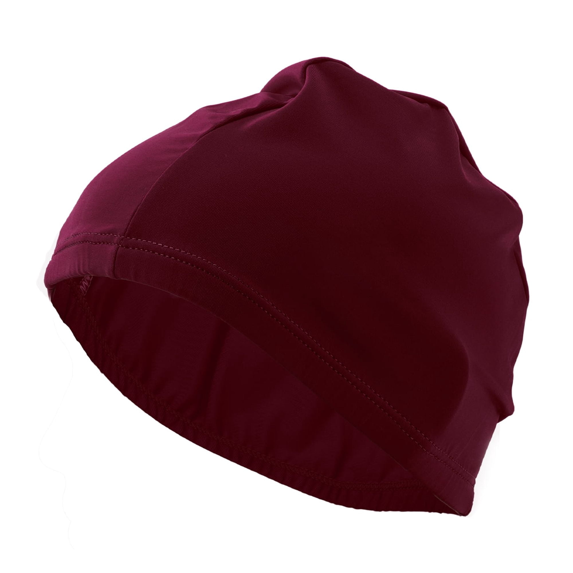 Unique Bargains Elasticity Swim Cap Measuring for Comfortable Fit Wine Red
