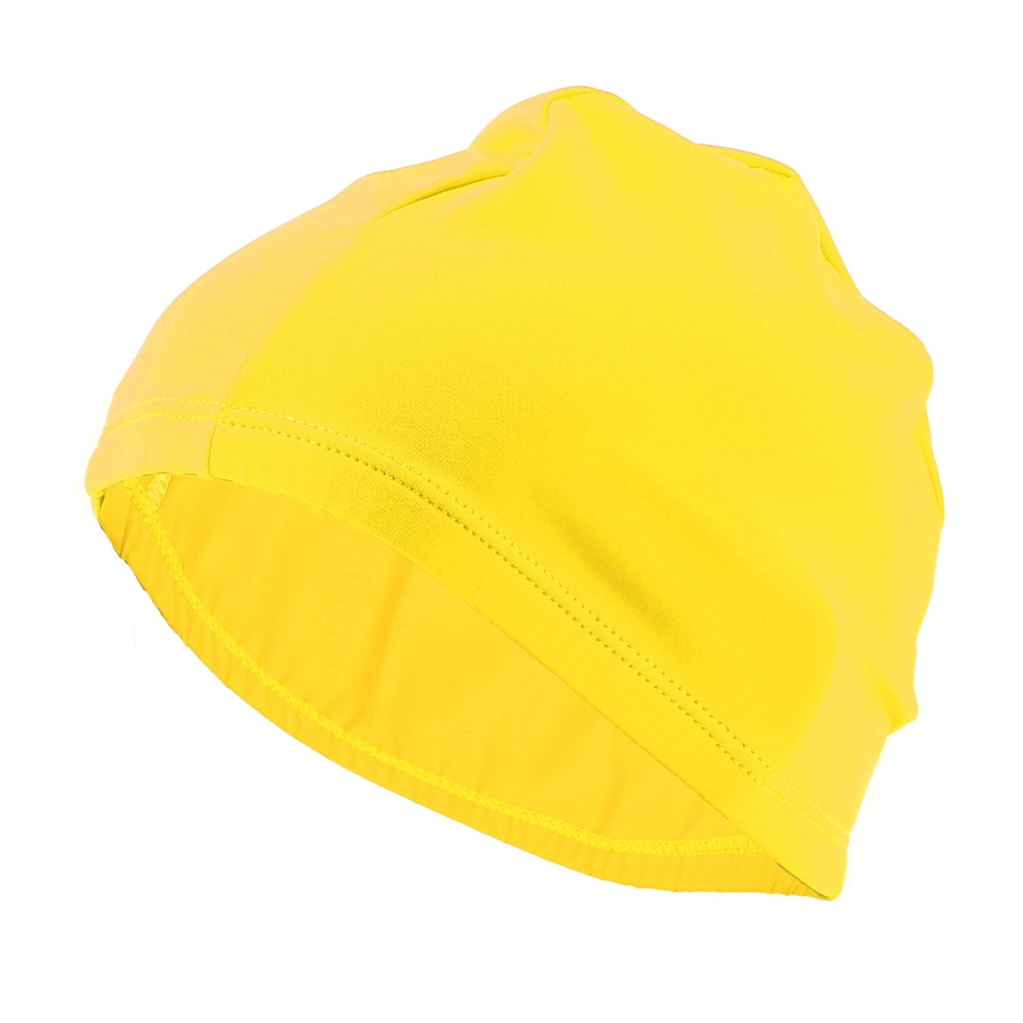 Unique Bargains Elasticity Swim Cap Measuring for Comfortable Fit Yellow