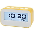 thumbnail image 1 of Unique Bargains Electric Alarm Clock with Temperature Display Yellow 4.3"L x 1.8"W x 2.4"H, 1 of 6