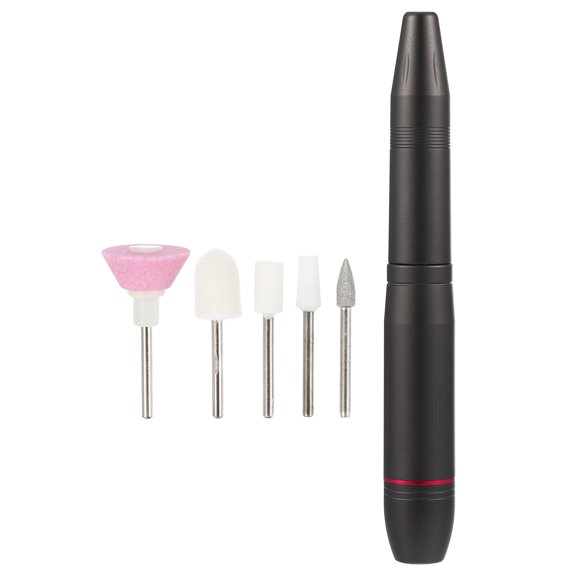 Unique Bargains Electric Nail Drill Kit 20000RPM Nail Drill Machine Nail Drill for Manicure Pedicure Polishing Deep Gray