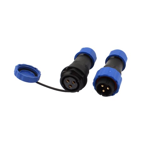 Unique Bargains Electric Waterproof Aviation Cable Connector Plug + Socket SD20-3