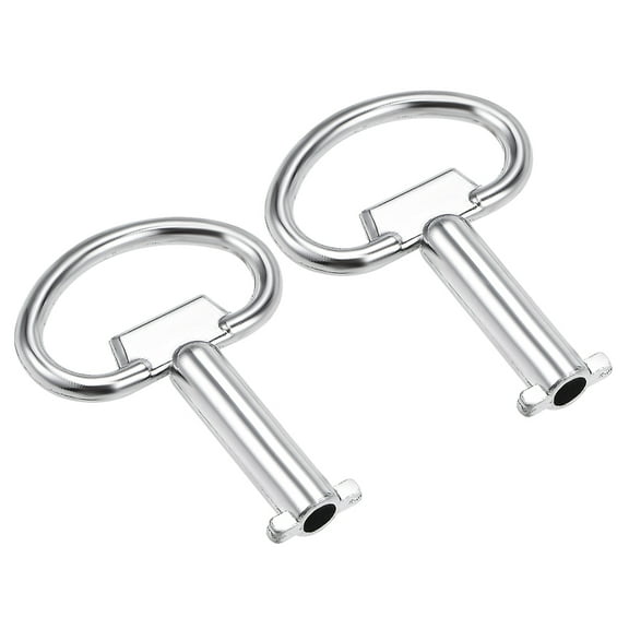 Unique Bargains Electrical Cabinet Key, 5.5mm Hole Zinc Alloy Water Meter Box Safety Key 2Pcs