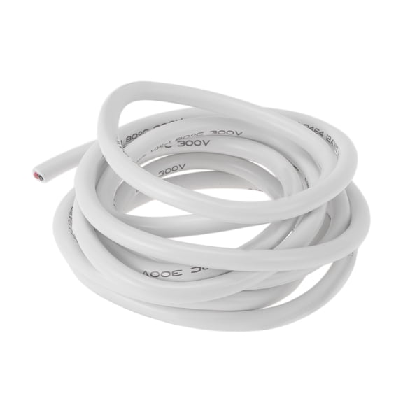Unique Bargains Electrical Ground Wire Automotive Power Wire 10FT White TC 1 Pcs 12AWG 2 Conductor Fully Insulated& Soft Touch Jacket Universal