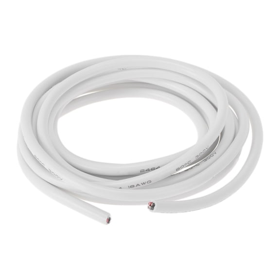 Unique Bargains Electrical Ground Wire Automotive Power Wire 10FT White TC 1 Pcs 18Gauge 4 Conductor Fully Insulated& Soft Touch Jacket Universal