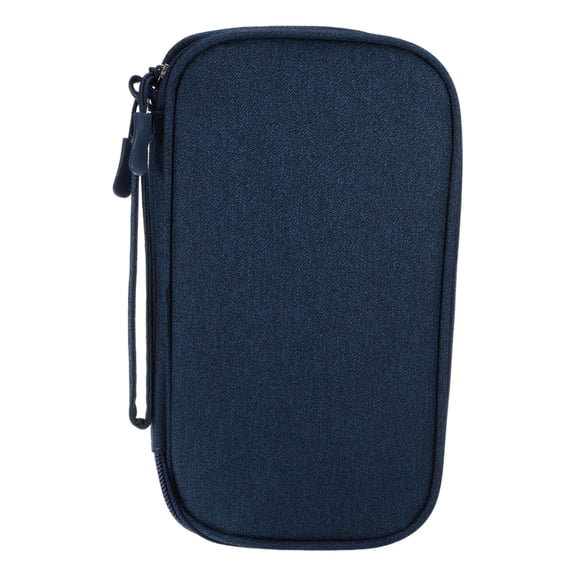 Unique Bargains Electronic Organizer Cable Double Layers Portable Pouch Green Large