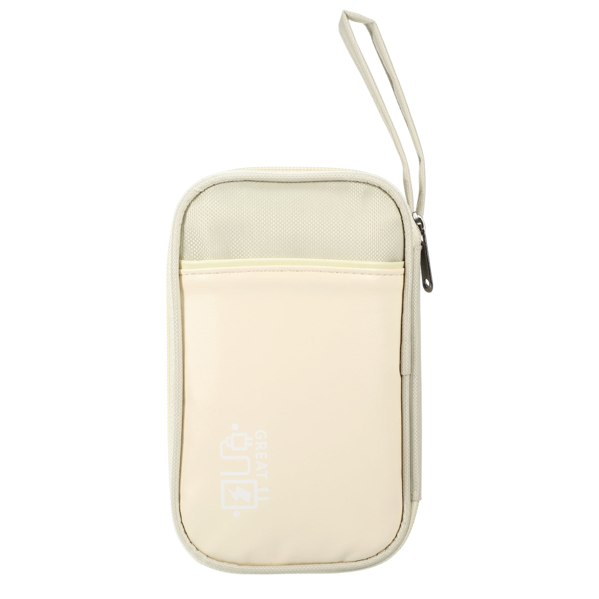 Unique Bargains Electronic Organizer Cable Waterproof Pouch for Accessories Biege