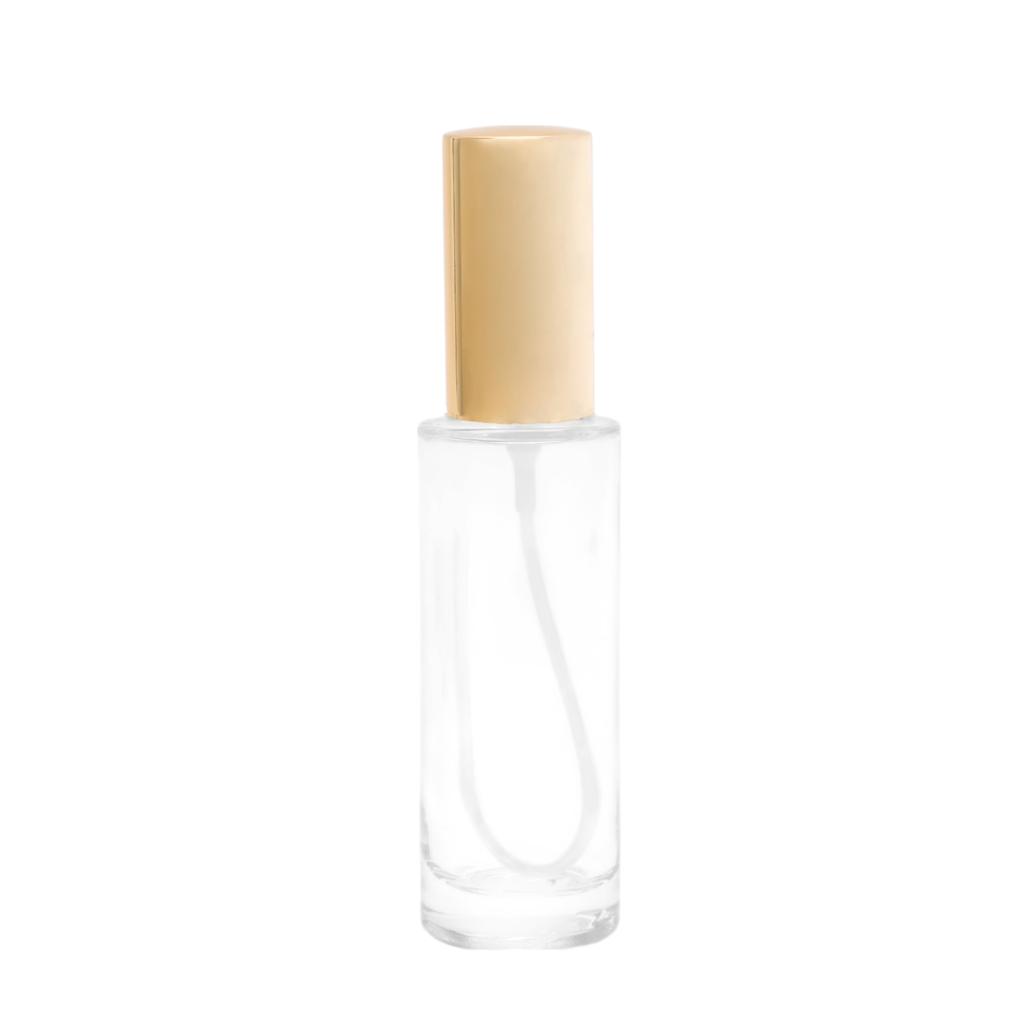 Unique Bargains Elegant 30ml/1oz Perfume Bottle with Spray 1 Pc Gold Cylindrical Bottle