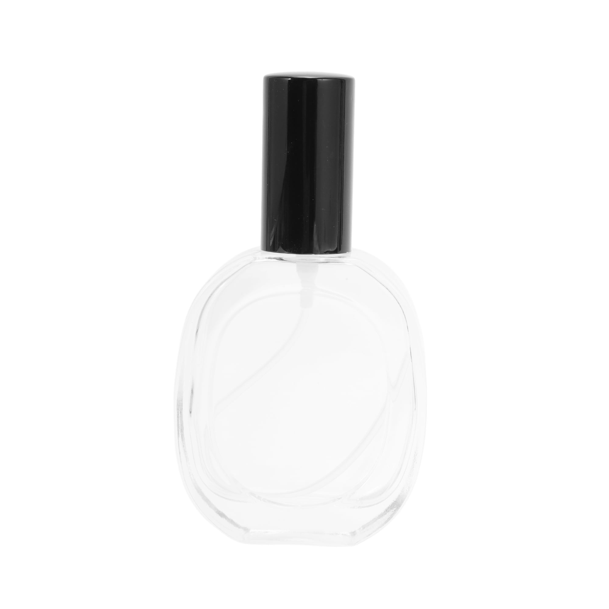 Unique Bargains Elegant 50ml/1.69oz Perfume Bottle with Spray Black Oval Bottle