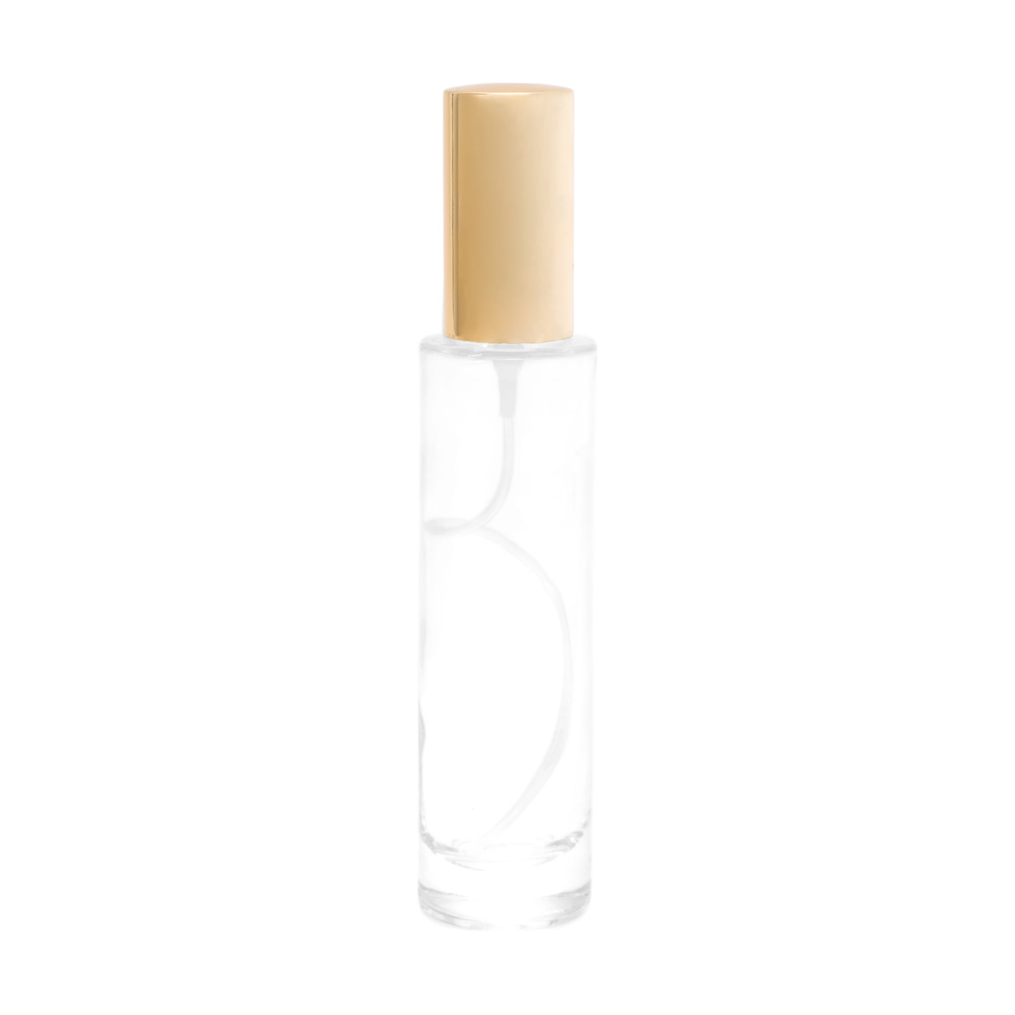 Unique Bargains Elegant 50ml/1.69oz Perfume Bottle with Spray Gold Cylindrical Bottle