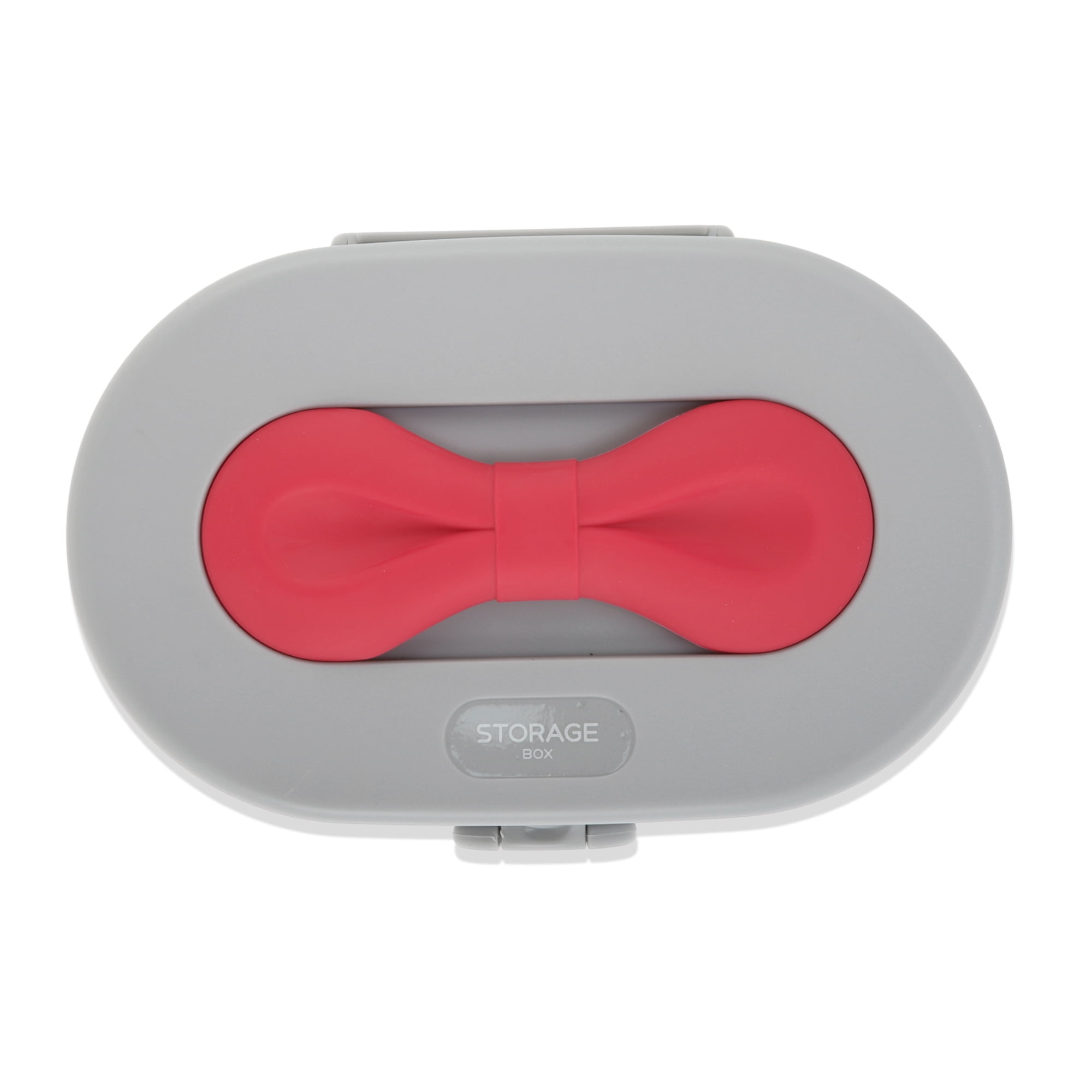Unique Bargains Elegant Bow Design Jewelry Box Jewelry Organizer Gray, Magenta