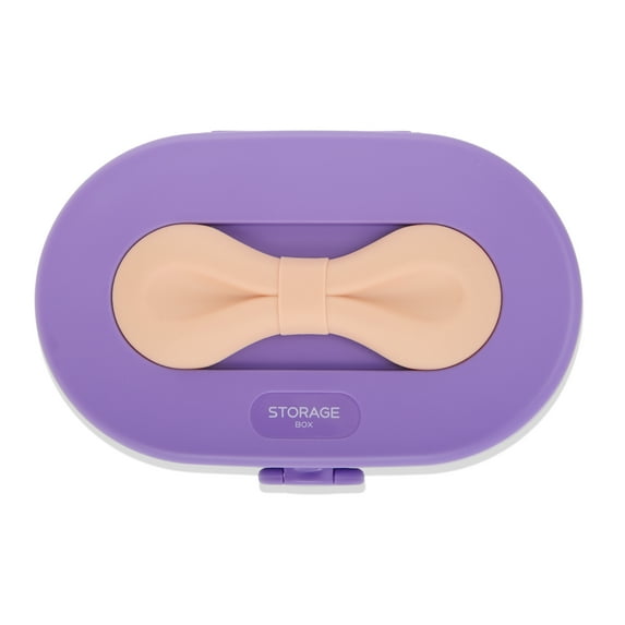 Unique Bargains Elegant Bow Design Jewelry Box Jewelry Organizer Purple, Light Pink