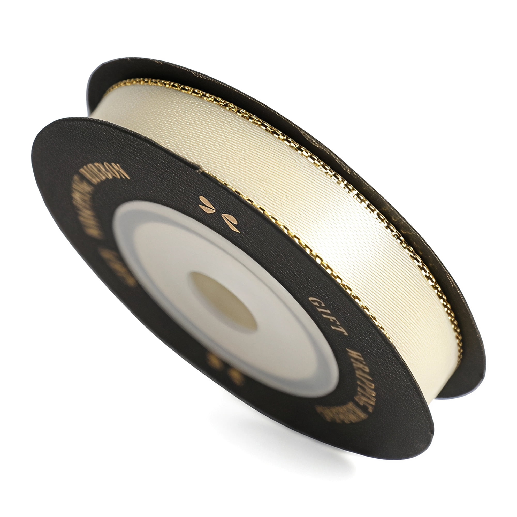 Unique Bargains Elegant Fabric Ribbon for Gift Wrapping and Crafting Projects White