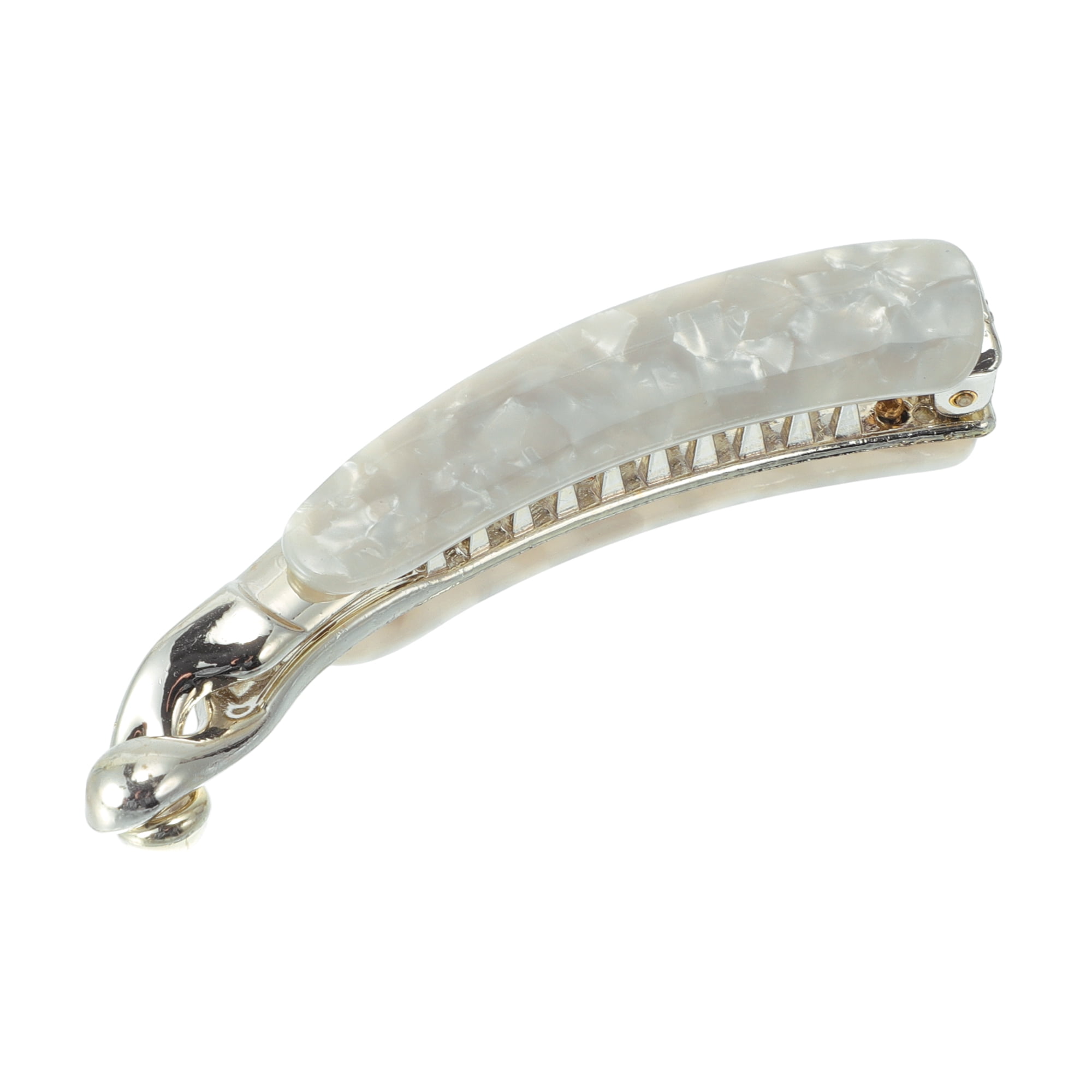 Unique Bargains Elegant Hair Clip for Hairdo Styling and Daily Use White
