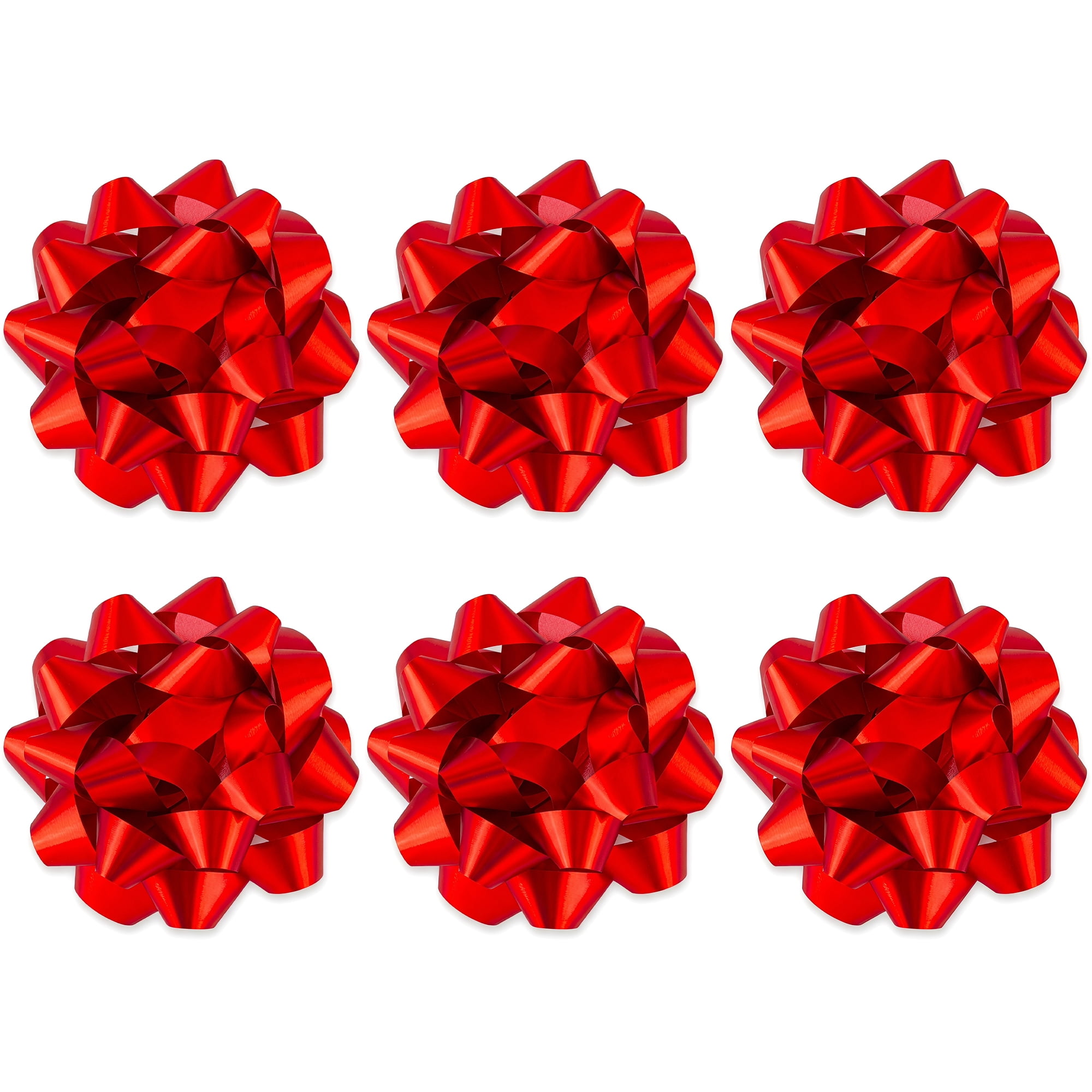 Unique Bargains Elegant Pre-Made Star Gift Bows for Gift Wrapping and Decoration Red