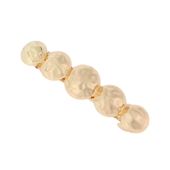 Unique Bargains Elegant Round Hair Clips for Home Use with Gold Tone Design