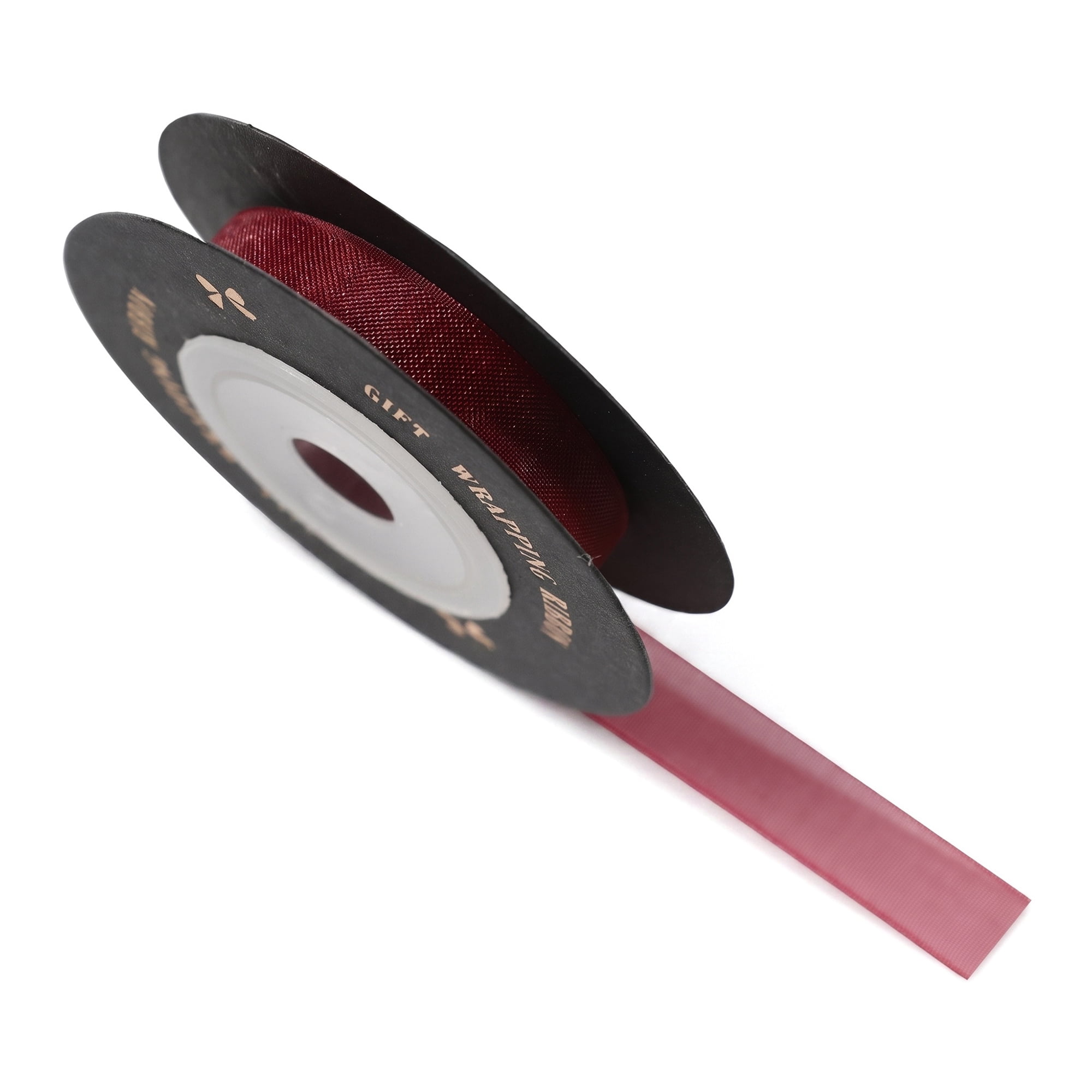 Unique Bargains Elegant Satin Ribbon for Gift Wrapping Dark Red 5.5 Yard