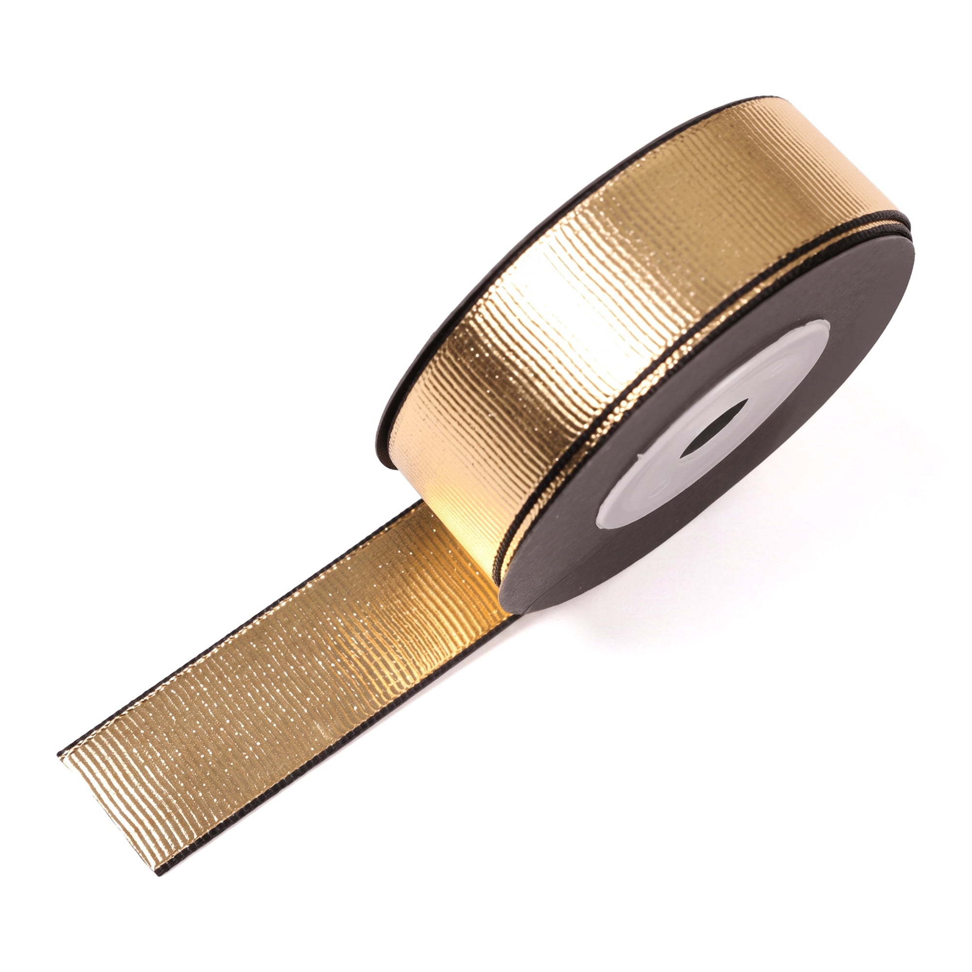 Unique Bargains Elegant Star Pattern Fabric Ribbon for Creative Presentations Gold