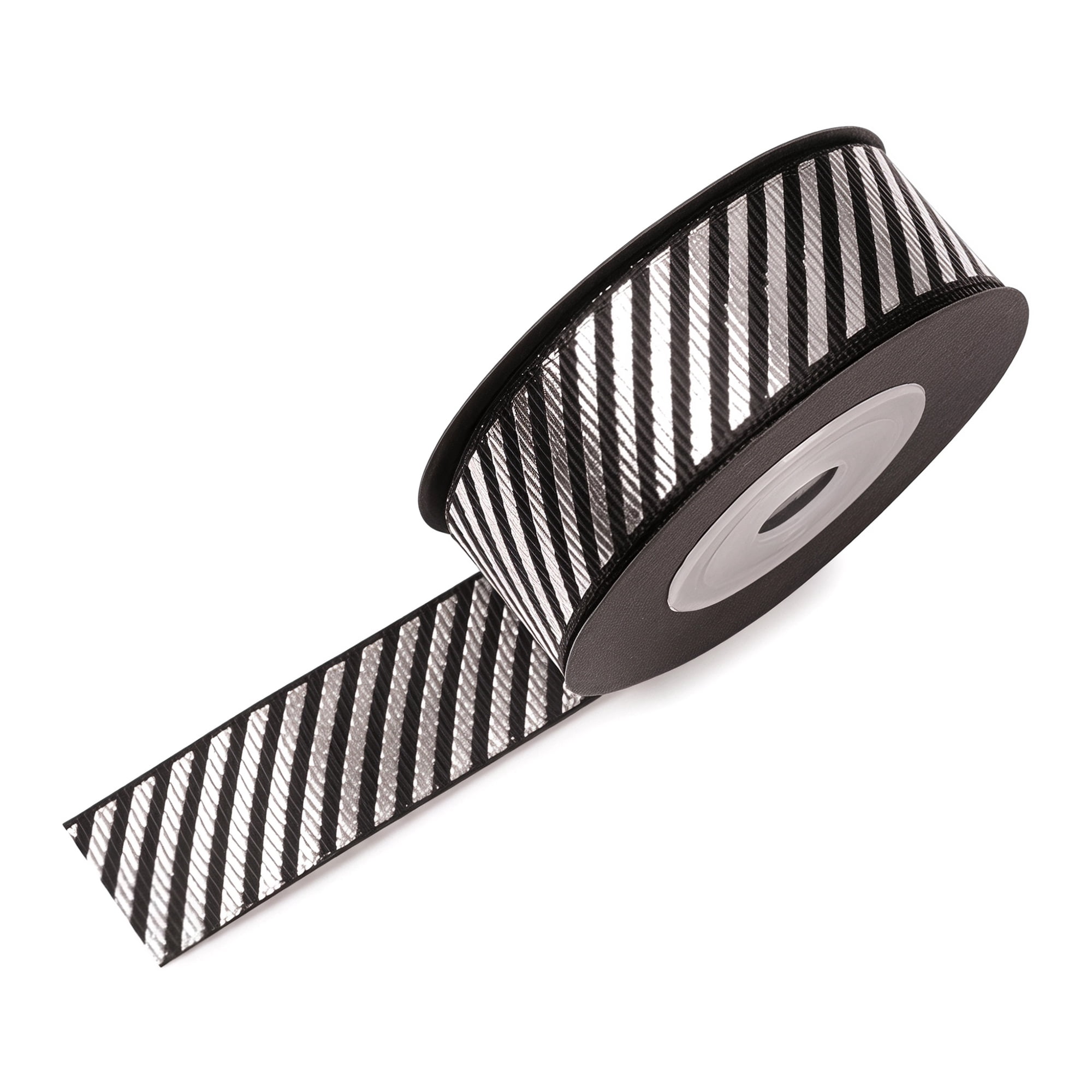 Unique Bargains Elegant Star Pattern Fabric Ribbon for Creative Presentations Silver