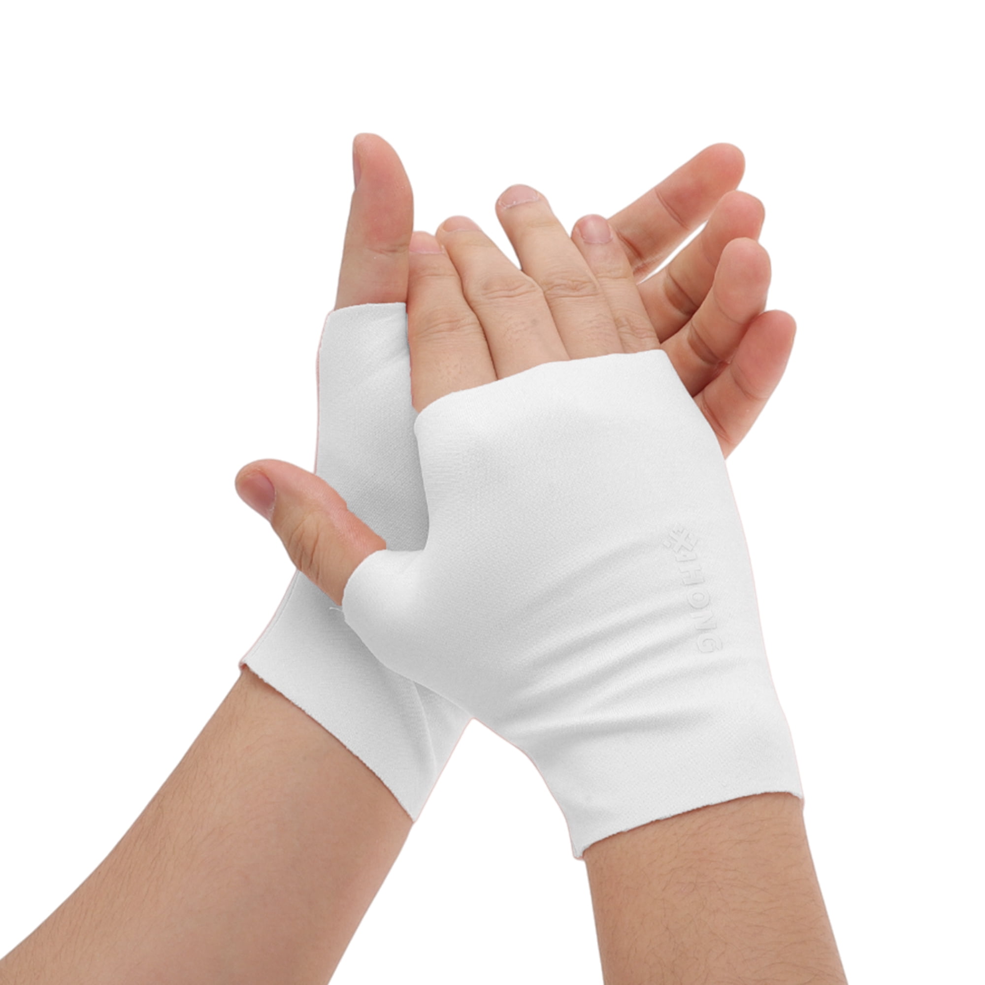 Unique Bargains Elegant Sun Protection Manicure Gloves 1 Pair White