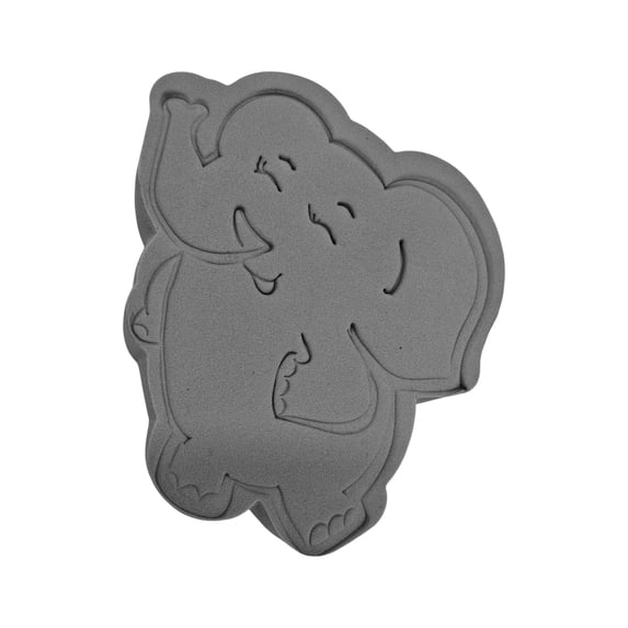 Unique Bargains Elephant Bath Sponge Body Scrubber 1 Pc Gray