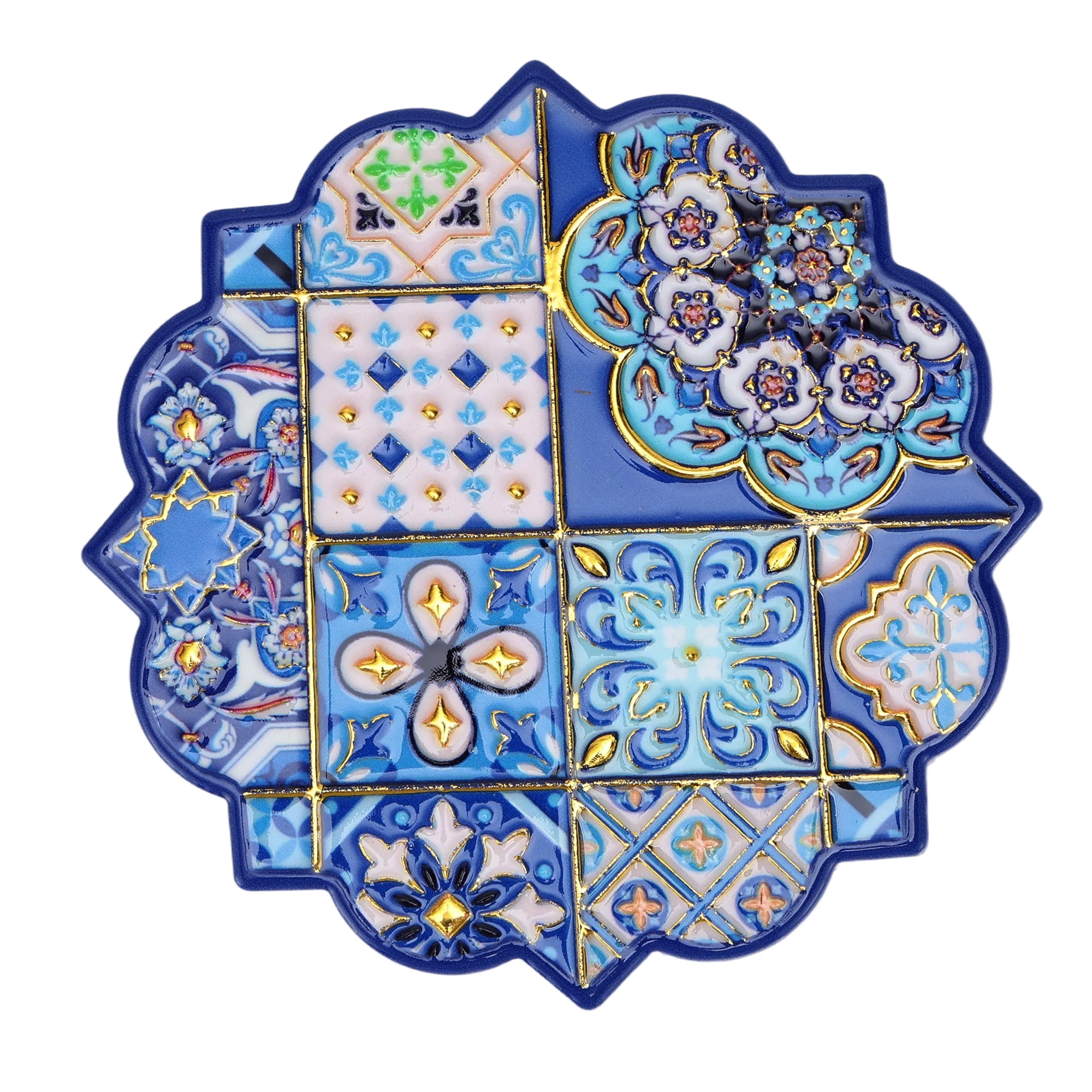 Unique Bargains Embossing Hot Stamping Drink Coaster 1 Pc [Embossing Hot Stamping 1]