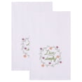 thumbnail image 1 of Unique Bargains Embroidered Pure Cotton Absorbent Towels White-2 26" x 18", 1 of 8