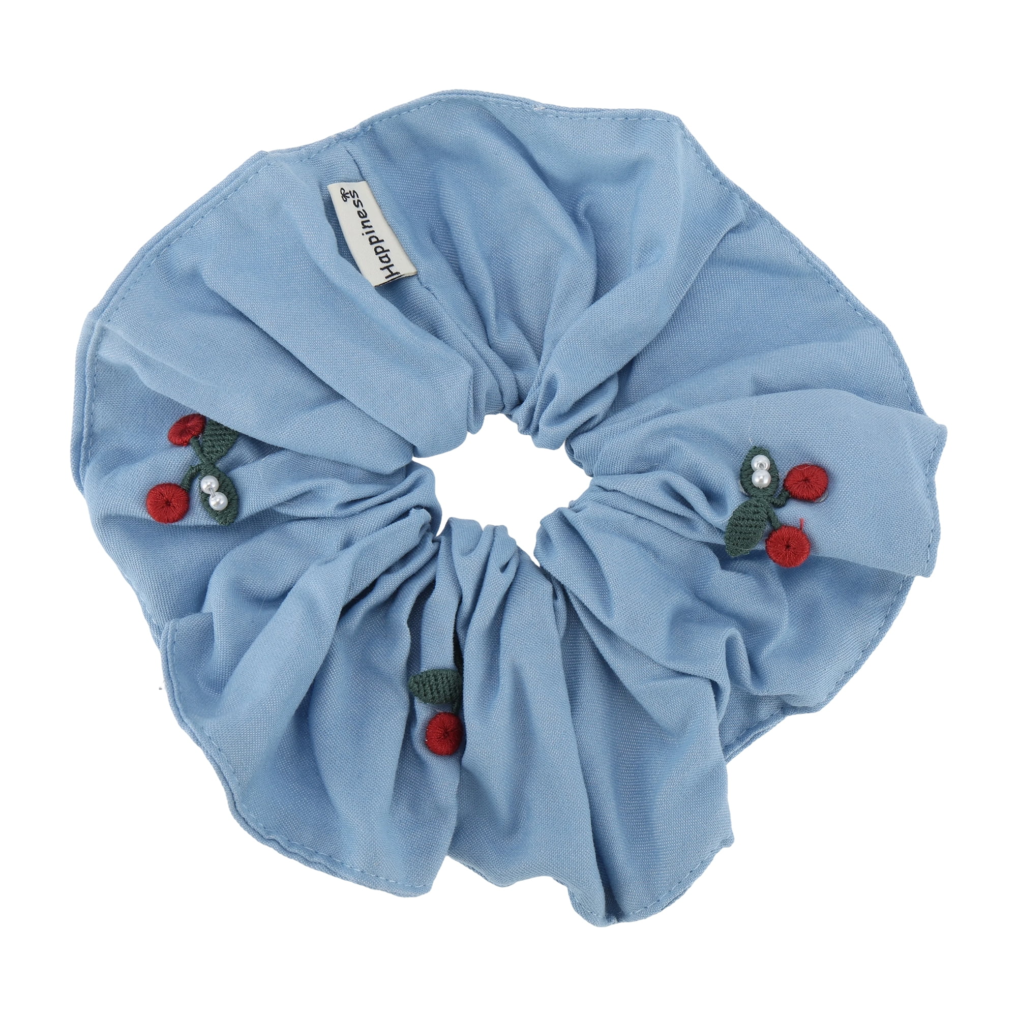 Unique Bargains Embroidery Denim Hair Ties All Occasions Styles Light Blue