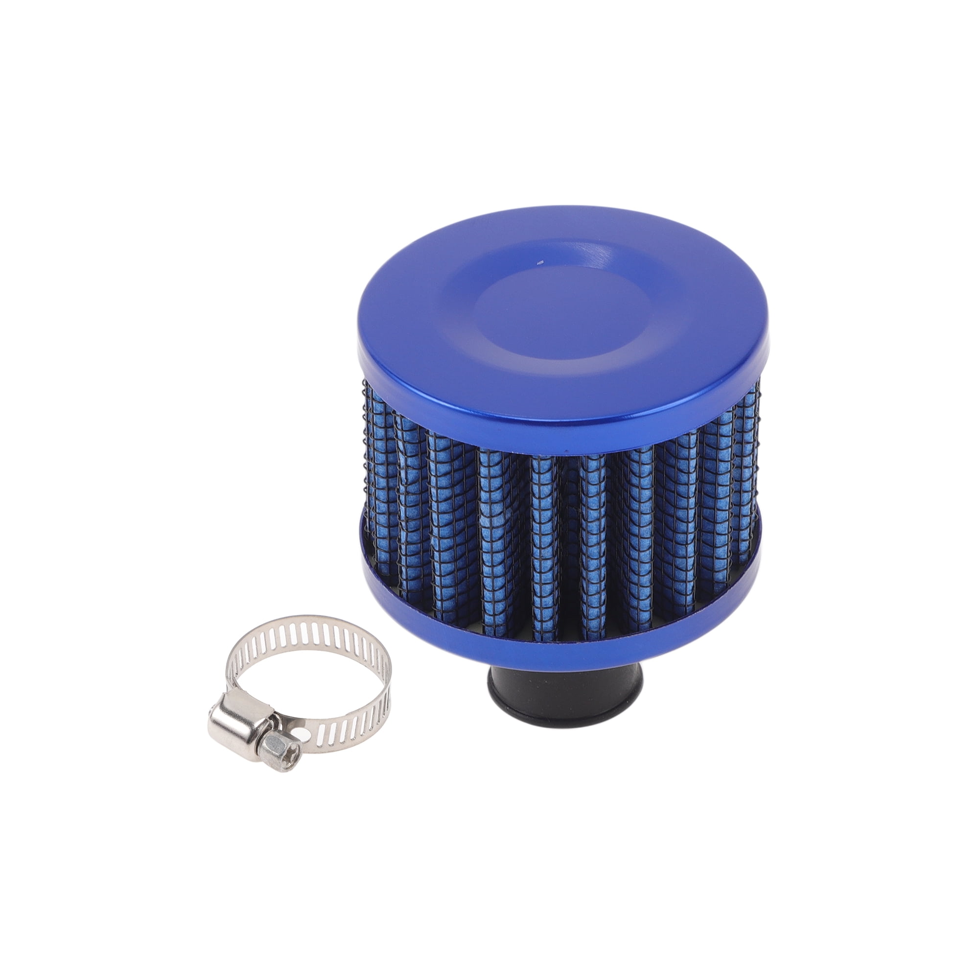 Unique Bargains Engine Air Filter 12mm High Flow Round Clamp-On Cold ...