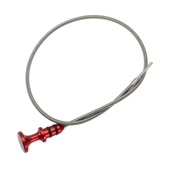Unique Bargains Engine Oil Dipstick Oil Level Dip Stick Double Hole Indicator for Mini Cooper S 1.6L L4 Supercharged R52 R53 R56 02-08 Metal Red