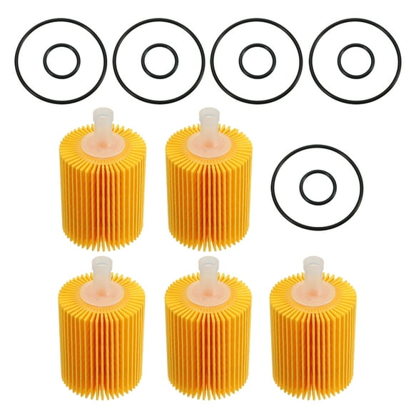 Unique Bargains Engine Oil Filter 04152-YZZA5 04152-38010 04152-0R010 for Toyota 4Runner for Toyota FJ Cruiser 5 Set