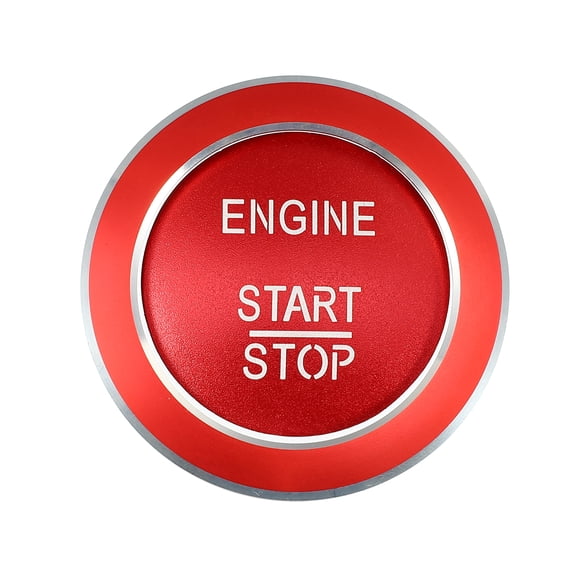 Unique Bargains Engine Start Stop Button Cover Decal Trim Sticker for Mercedes-Benz a B C GLC GLA CLA ML GL CLS GLK Red