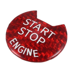 Unique Bargains 1PC Engine Start Stop Button Cover, Front Ignition Starter Switch Sticker for Nissan Altima 2012-2018 Red